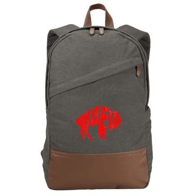WNY Pride Faded Red Buffalo Cotton Canvas Backpack