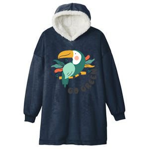 Wild Plastic Free Save Earth Gift Hooded Wearable Blanket