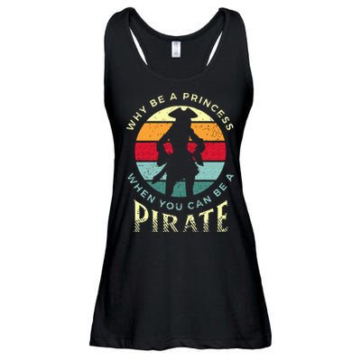 Womens Pirate For Pirate Princesses Ladies Essential Flowy Tank