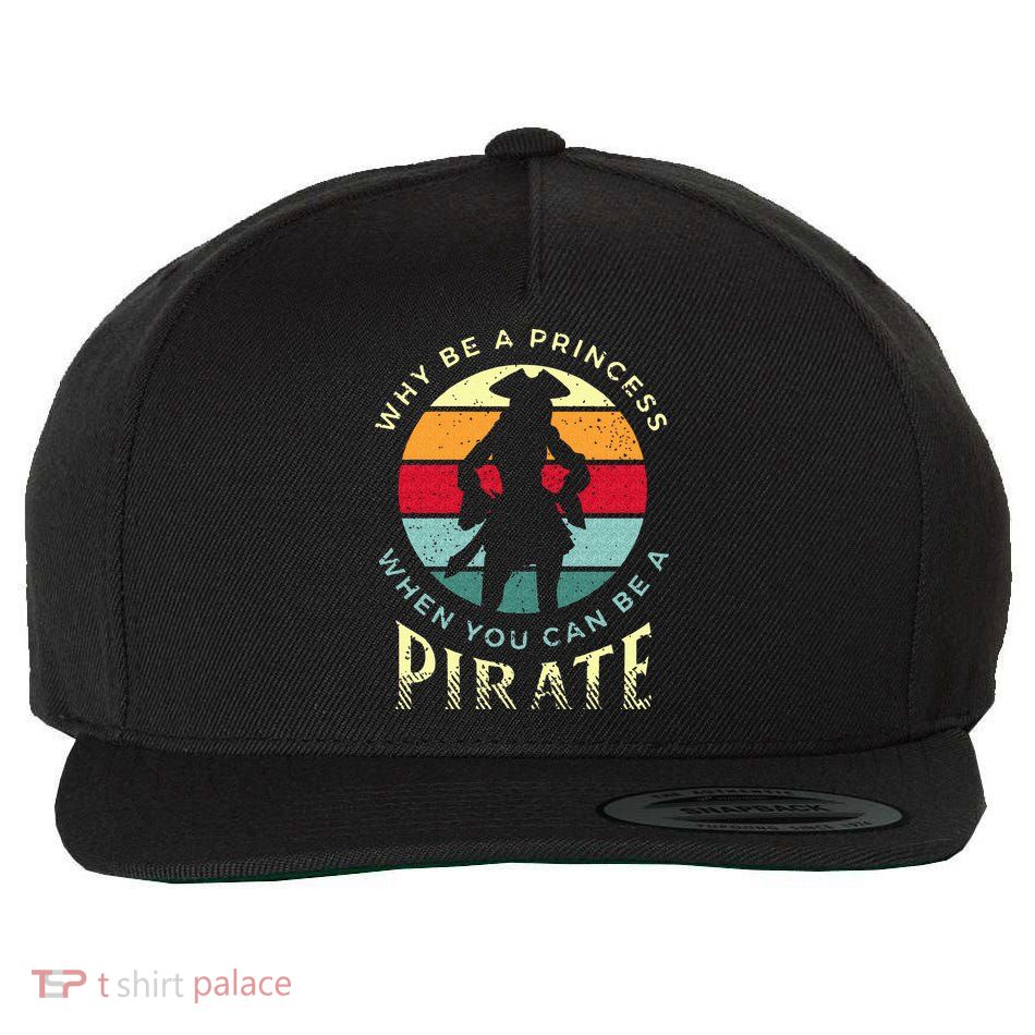 Womens Pirate For Pirate Princesses Wool Snapback Cap