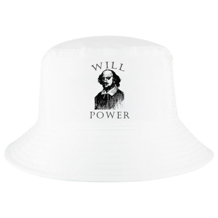 Will Power Funny William Shakespeare Book Librarian Cool Comfort Performance Bucket Hat