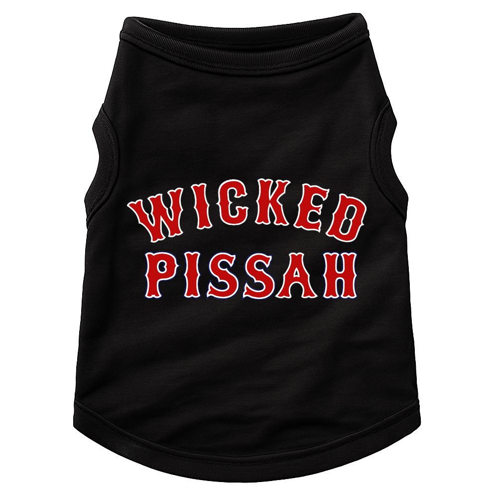Wicked Pissah Funny Pisser Boston New England Southie Gift Doggie Tank