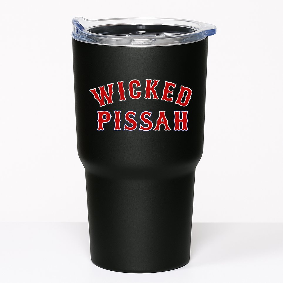 Wicked Pissah Funny Pisser Boston New England Southie Gift Tumbler