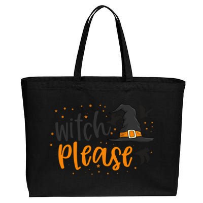 Witch Please Funny Halloween Party Gift Cotton Canvas Jumbo Tote