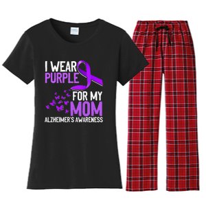 Wear Purple For My Mom Alzheimer´s Awareness Women's Flannel Pajama Set