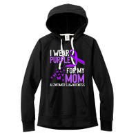 Wear Purple For My Mom Alzheimer´s Awareness Women's Fleece Hoodie