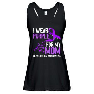 Wear Purple For My Mom Alzheimer´s Awareness Ladies Essential Flowy Tank