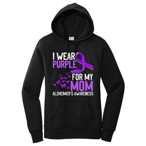 Wear Purple For My Mom Alzheimer´s Awareness Women's Pullover Hoodie