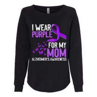 Wear Purple For My Mom Alzheimer´s Awareness Womens California Wash Sweatshirt