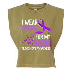 Wear Purple For My Mom Alzheimer´s Awareness Garment-Dyed Women's Muscle Tee