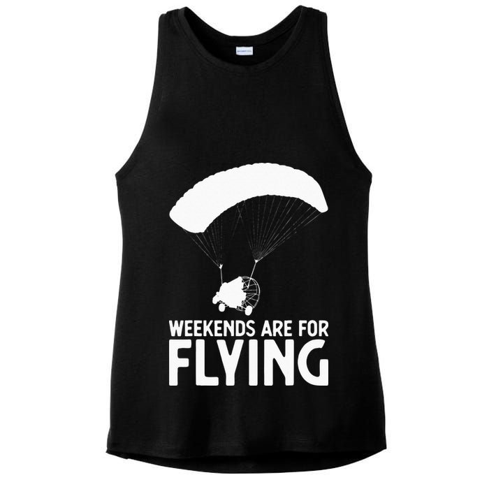 Weekends PPC Flying Powered Parachute Ladies PosiCharge Tri-Blend Wicking Tank