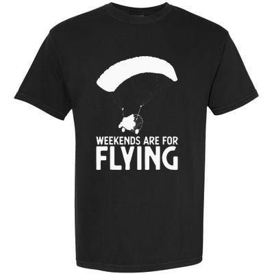 Weekends PPC Flying Powered Parachute Garment-Dyed Heavyweight T-Shirt