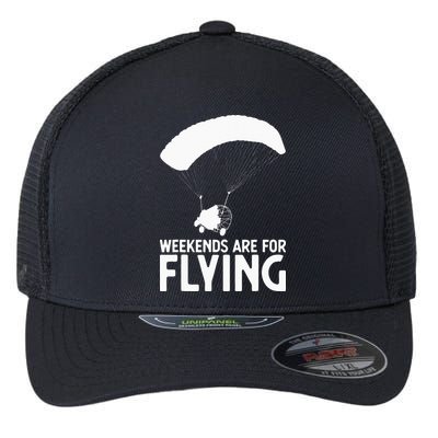 Weekends PPC Flying Powered Parachute Flexfit Unipanel Trucker Cap
