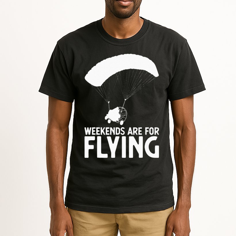 Weekends PPC Flying Powered Parachute Tall T-Shirt