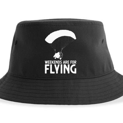 Weekends PPC Flying Powered Parachute Sustainable Bucket Hat