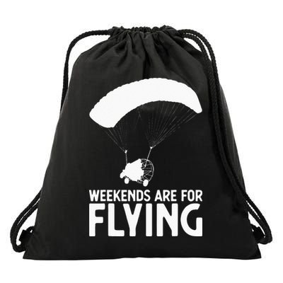 Weekends PPC Flying Powered Parachute Drawstring Bag