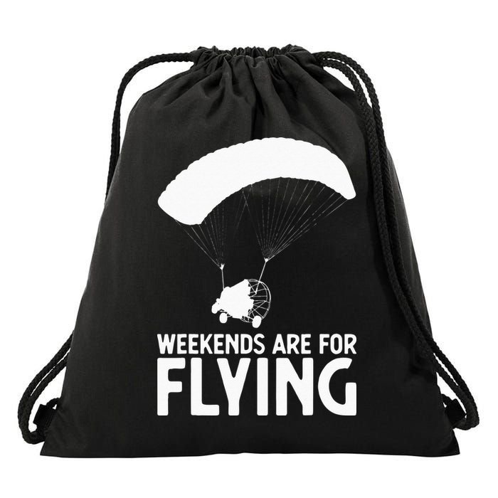 Weekends PPC Flying Powered Parachute Drawstring Bag