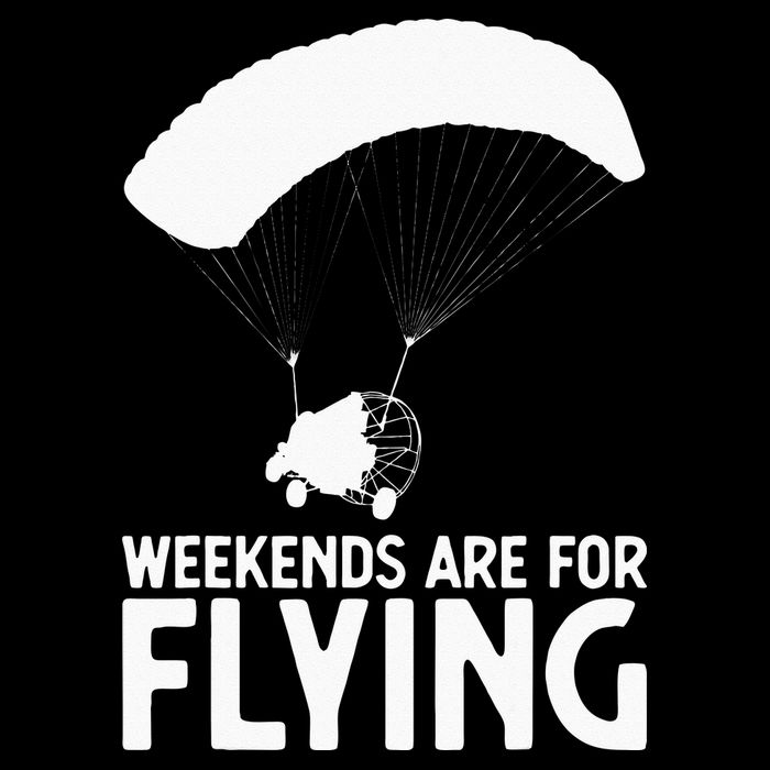 Weekends PPC Flying Powered Parachute Drawstring Bag