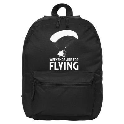 Weekends PPC Flying Powered Parachute 16 in Basic Backpack