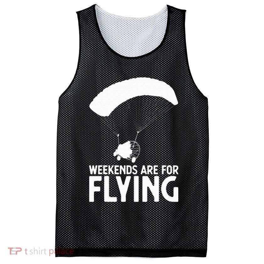 Weekends PPC Flying Powered Parachute Mesh Reversible Basketball Jersey Tank