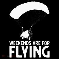 Weekends PPC Flying Powered Parachute Poster