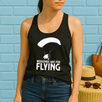 Weekends PPC Flying Powered Parachute Womens Tank Top