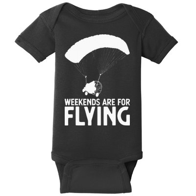 Weekends PPC Flying Powered Parachute Baby Bodysuit