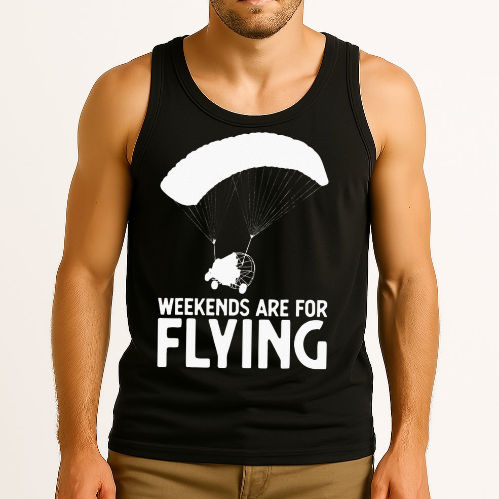Weekends PPC Flying Powered Parachute Tank Top
