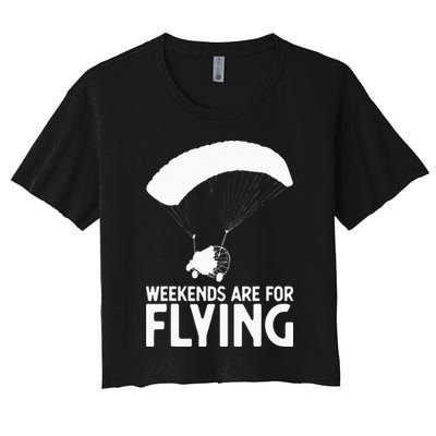 Weekends PPC Flying Powered Parachute Crop Top