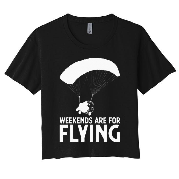 Weekends PPC Flying Powered Parachute Crop Top