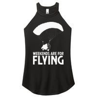 Weekends PPC Flying Powered Parachute Women's Perfect Tri Rocker Tank