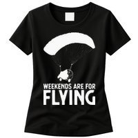 Weekends PPC Flying Powered Parachute Womens T-Shirt