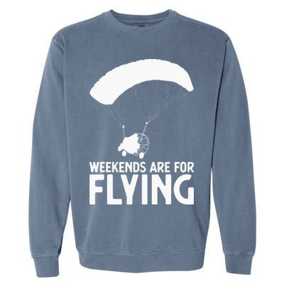 Weekends PPC Flying Powered Parachute Garment-Dyed Sweatshirt