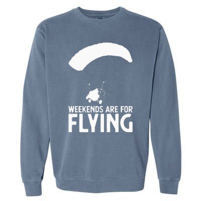 Weekends PPC Flying Powered Parachute Garment-Dyed Sweatshirt