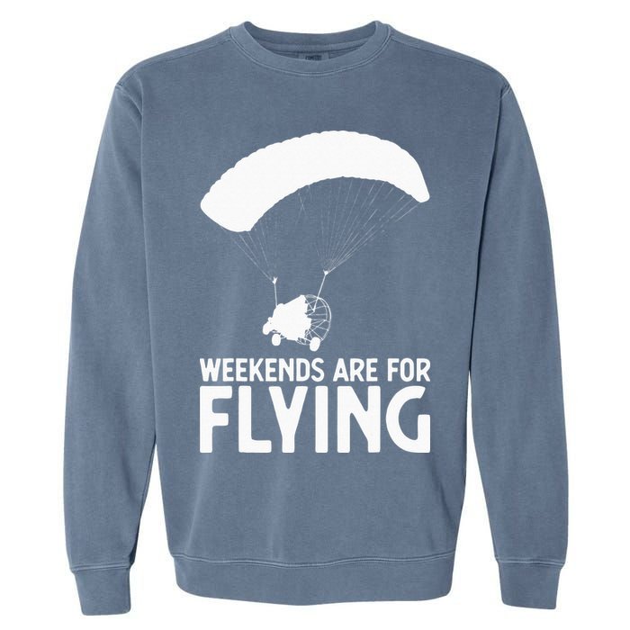 Weekends PPC Flying Powered Parachute Garment-Dyed Sweatshirt