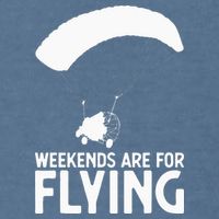 Weekends PPC Flying Powered Parachute Garment-Dyed Sweatshirt