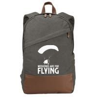 Weekends PPC Flying Powered Parachute Cotton Canvas Backpack