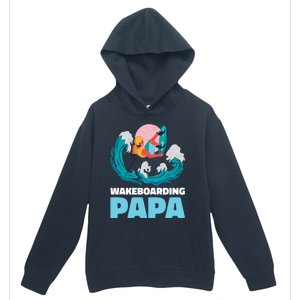 Wakeboarding Papa For Father's Day Gift Urban Pullover Hoodie