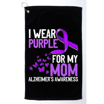Wear Purple For My Mom Alzheimer´s Awareness Golf Towel