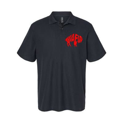 Wny Pride Faded Red Buffalo Softstyle Adult Sport Polo