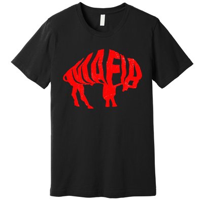 Wny Pride Faded Red Buffalo Premium T-Shirt