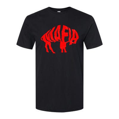 Wny Pride Faded Red Buffalo Softstyle CVC T-Shirt