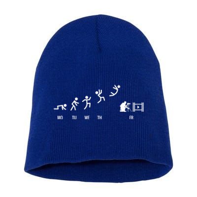 Weekdays Photographer Funny Gift Short Acrylic Beanie