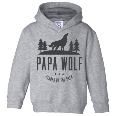 Wolf Pack Family - Dad Papa Wolf Toddler Hoodie