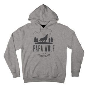 Wolf Pack Family - Dad Papa Wolf Tall Hoodie