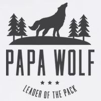 Wolf Pack Family - Dad Papa Wolf Cooling Performance Crew T-Shirt
