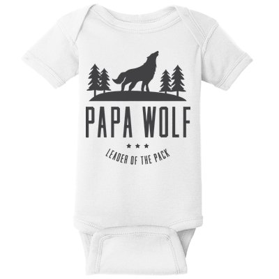 Wolf Pack Family - Dad Papa Wolf Baby Bodysuit