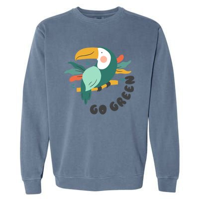 Wild Plastic Free Save Earth Funny Gift Garment-Dyed Sweatshirt