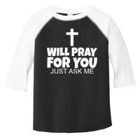 Will Pray For You Just Ask Me Christian Healing Toddler Fine Jersey T-Shirt