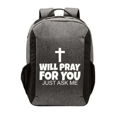 Will Pray For You Just Ask Me Christian Healing Vector Backpack